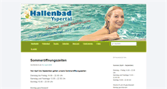 Desktop Screenshot of hallenbad-yspertal.at